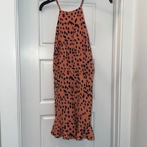 She & sky leopard romper